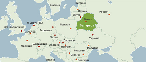 Беларусь карта мира