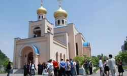 Храм в честь Живоначальной Троицы в Пхеньяне. Северная Корея