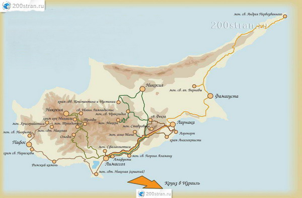 Кипр. Карта паломника