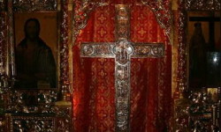 Крест в монастыре Ставровуни. Кипр